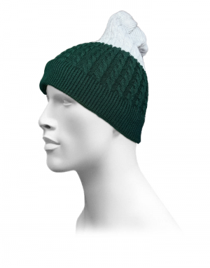 Unisex acrylic  self Designer Cap green